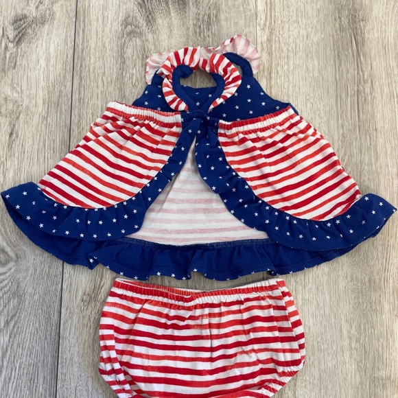Cat & Jack Stars And Stripes 3-6 Months Outfit - Picture 4 of 5